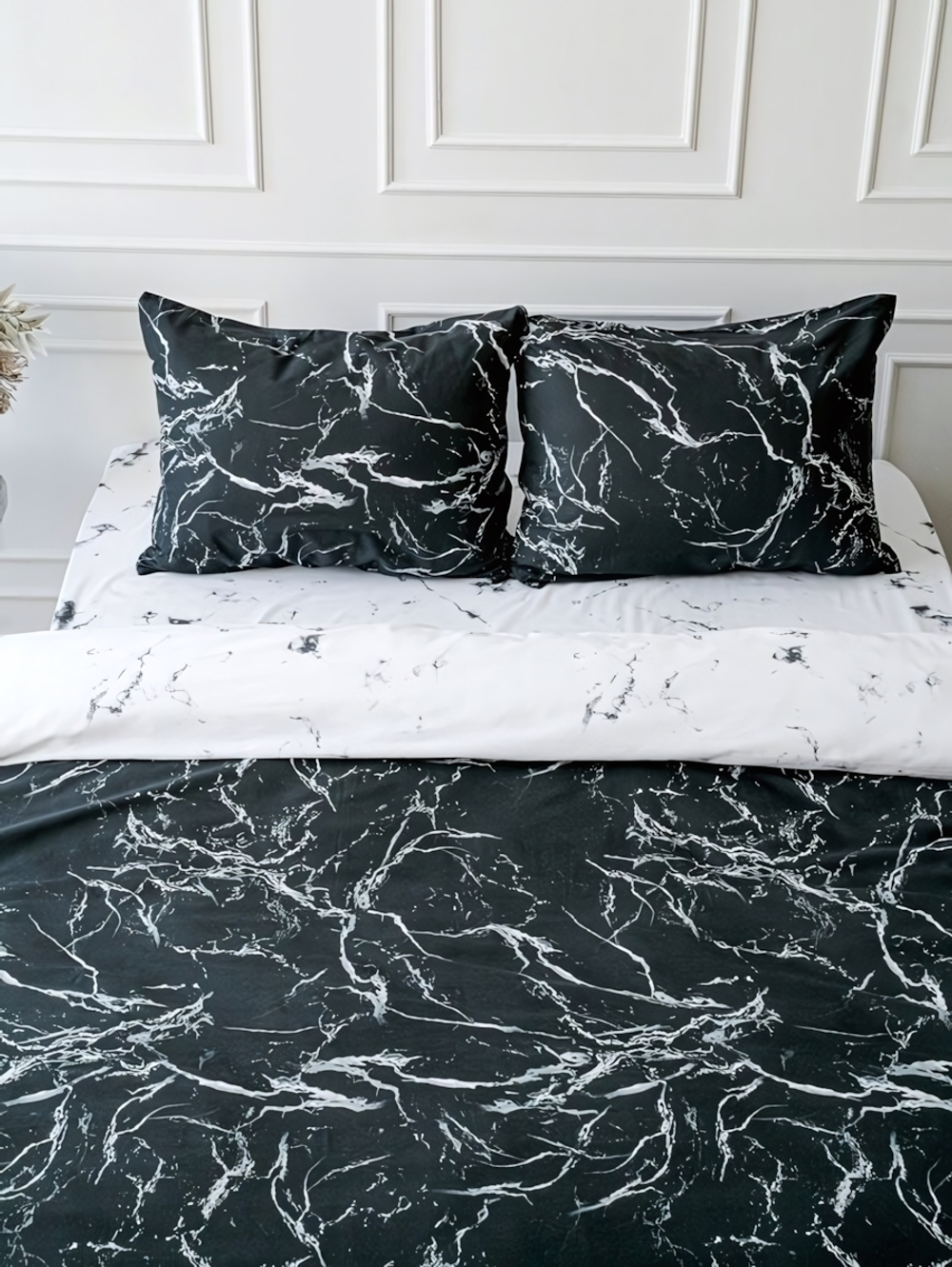 Постельное белье 2,0 поплин Павлайн Sweet Sleep Мрамор с 2 нав. 50*70