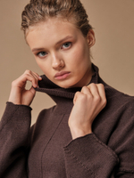 J0428-8092 Джемпер женский, темно-коричневый dbr