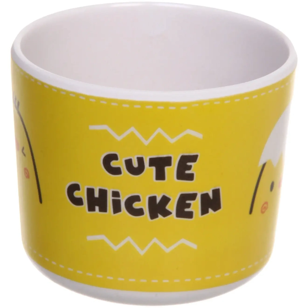 Набор детской посуды из бамбука 5 предметов «Цыпленок»