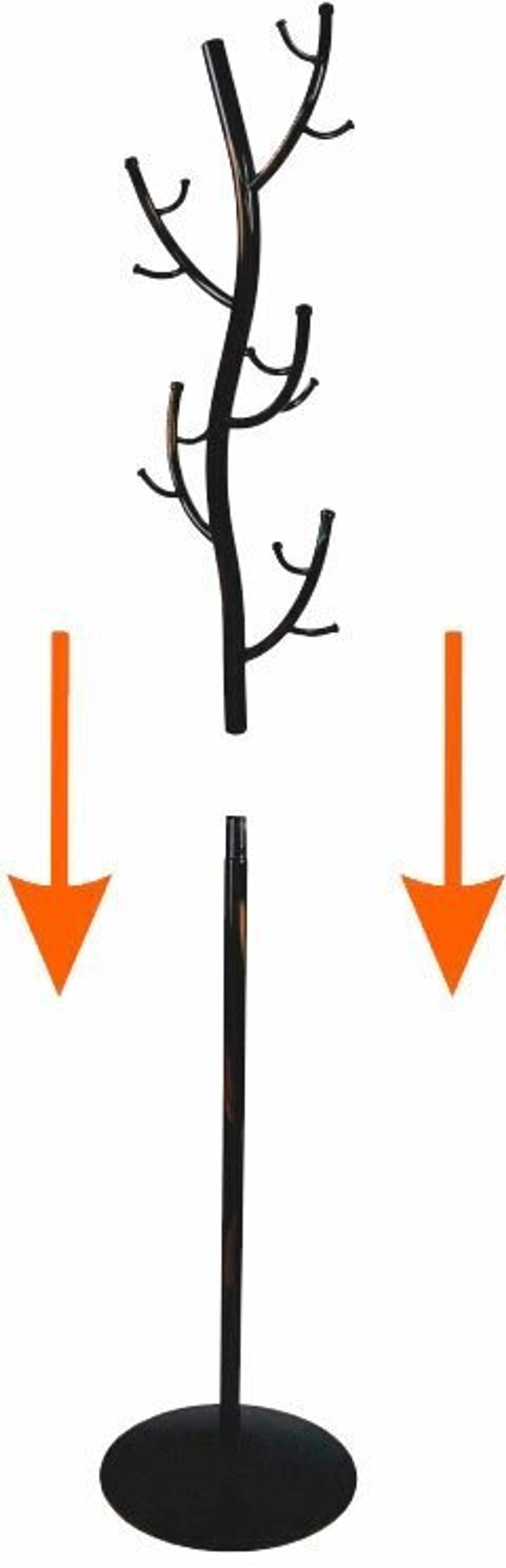 ВЕШАЛКА ЗМИ СТОЙКА №9 ДЕРЕВО ЧЕРНЫЙ ВНП 211(ч)