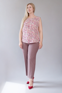 Блузка 1142ЛА, Роз.цветок #193РЦ091142ЛА