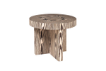Стол журнальный Garda Decor Garda Decor Зебрано (Zebrano) d60*52 см