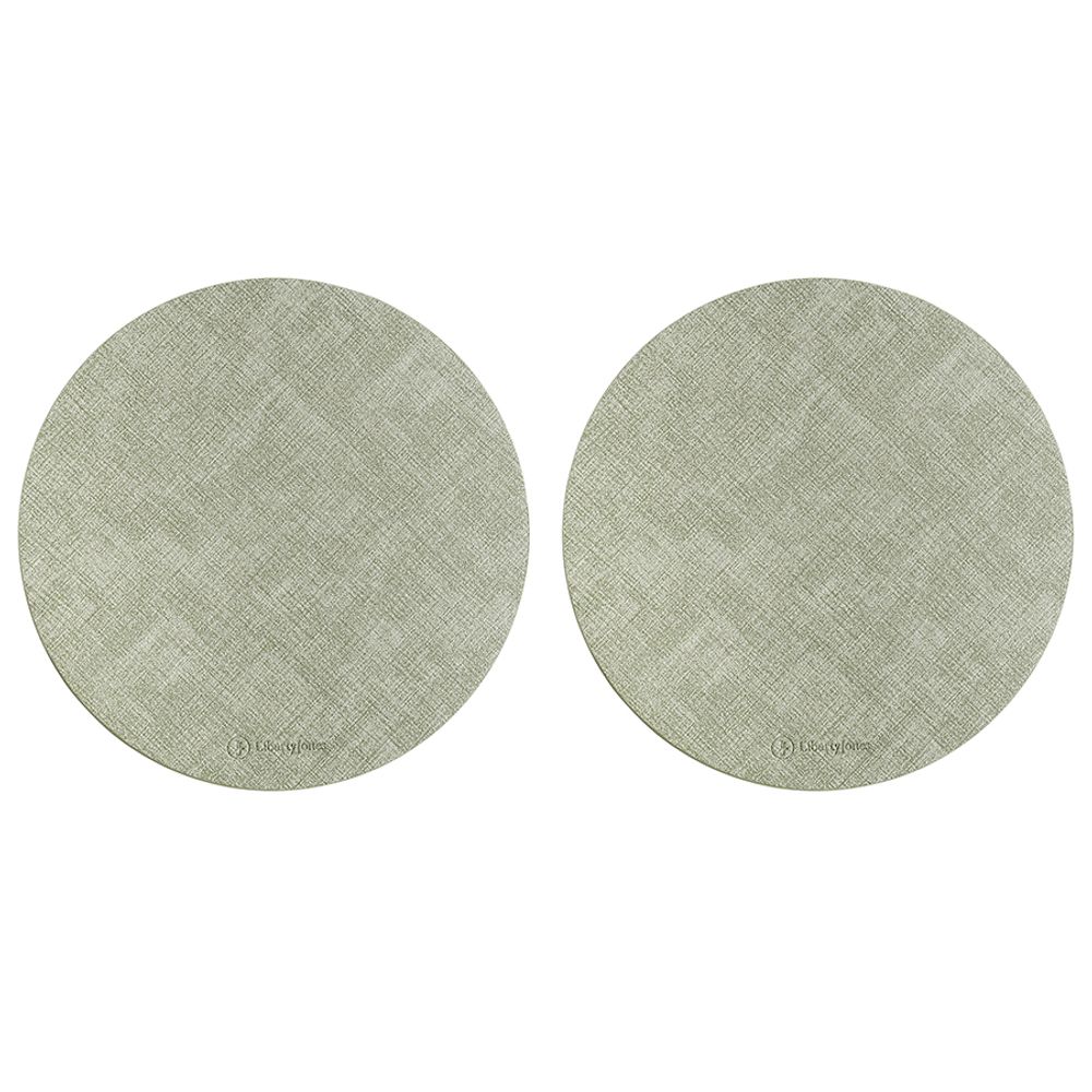 Набор из 2-х сервировочных салфеток Leanera, Ø35 см, мятные