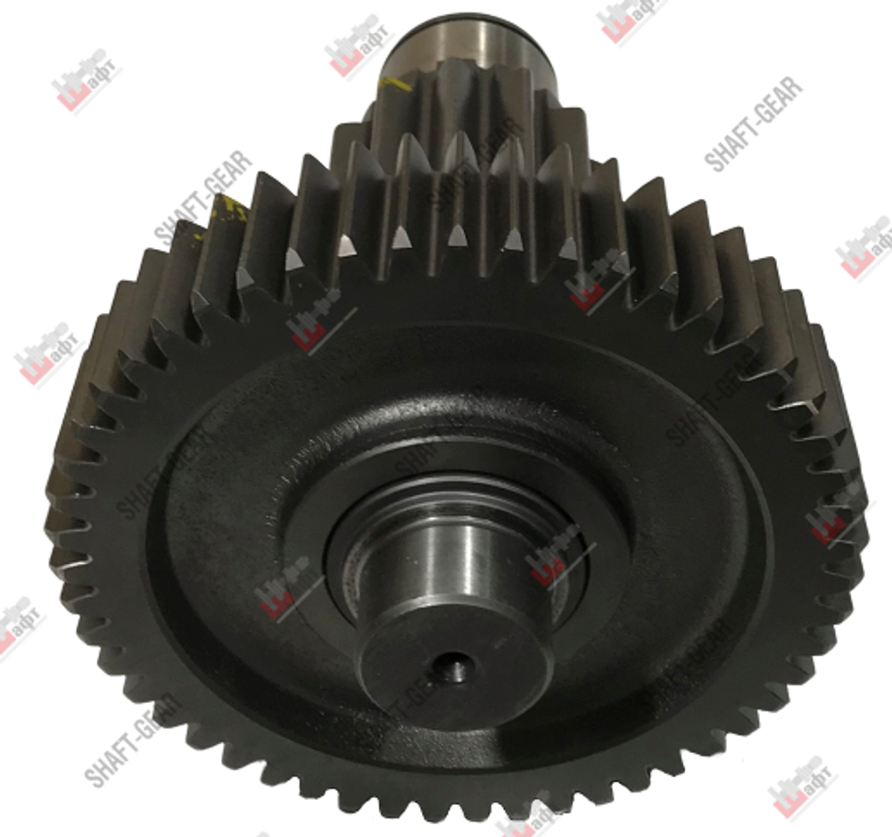 12JS200T-1707051 - Вал промежуточный демультипликатора (короткий) на КПП