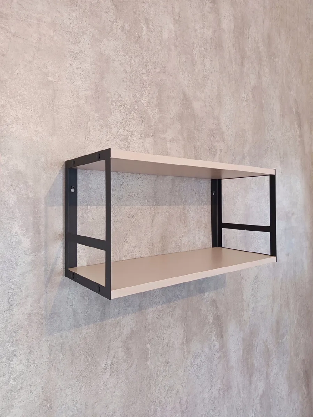 Полка настенная для книг двойная Кашемир