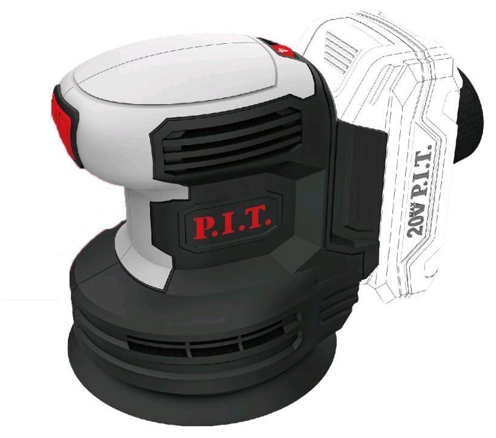 ЕАС Шлифмашина эксцентрик.  АККУМ. PDS20H-125A SOLO (20В, 125мм, Li-Ion,  6000-11000об/мин,коробка)