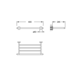 Steinberg Серия 650 Полочка для полотенец, из латуни, хром 650 2700