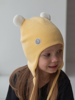 Шапка весенняя/осенняя вязаная ЛОРА (Груша)