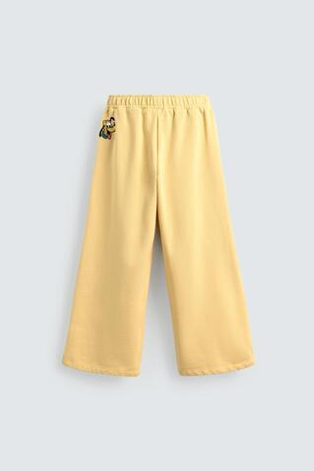 ZARA X DISNEY БРЮКИ-ДЖОГГЕРЫ DAISY DUCK, ЖЕЛТЫЙ