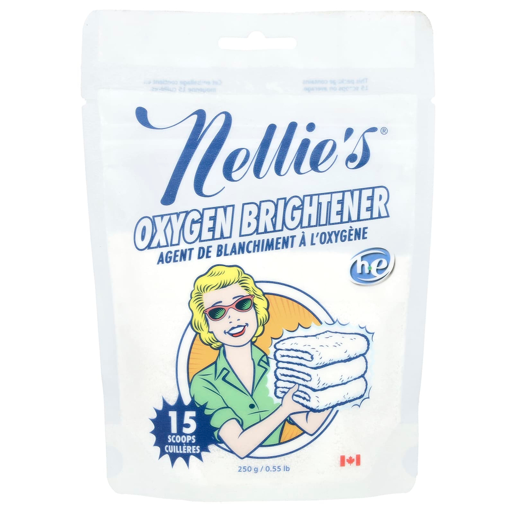 Nellie's, кислородный осветлитель, 15 мерных ложек, 250 г (0,55 фунта)