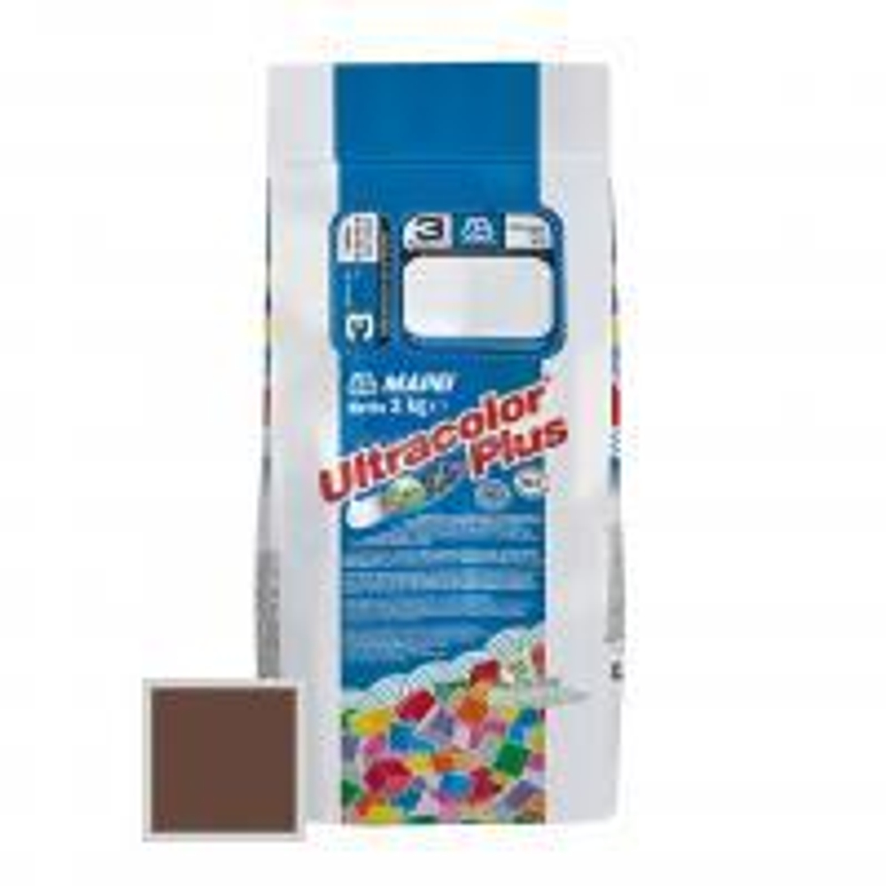 Затирка ULTRACOLOR PLUS №143 терракотта для швов с водоотталк. и антигриб. эффектом 2кг (MAPEI)