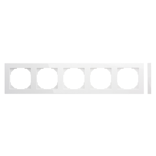 Рамки 5 постовые Slim LIREGUS EPSILON K14-145-05.E/B белые