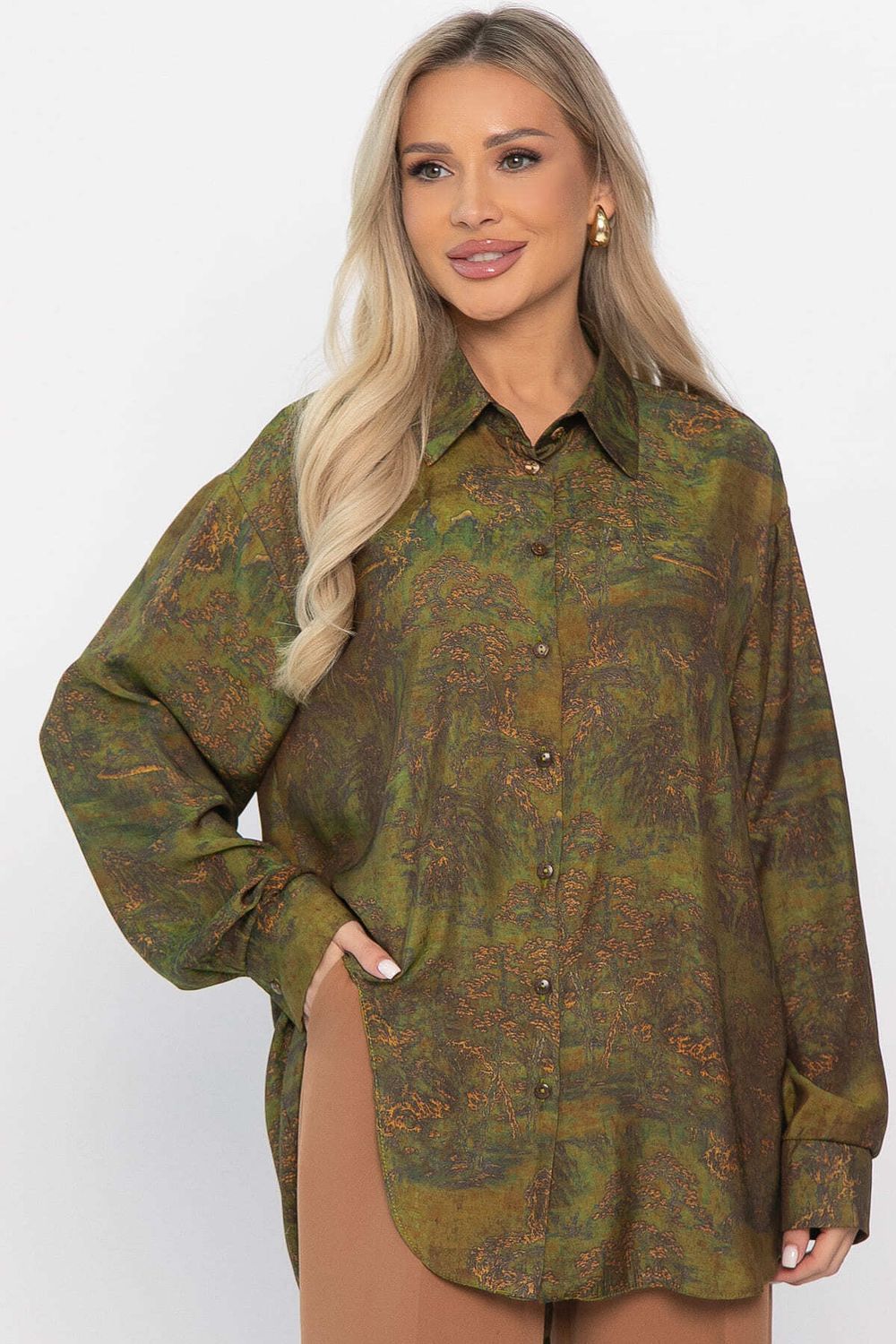 Блуза Тайна очарования (зеленая) Б14434-5М LT Collection