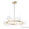 Подвесная люстра Crystal Lux Agata SP15 V2 Gold/Transparente