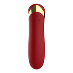 Красный силиконовый мини-вибратор - 13,7 см.