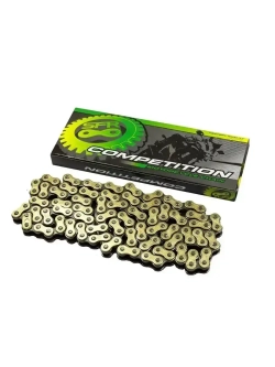 Цепь для мотоцикла питбайк 428H 120L усиленная золотая SFR