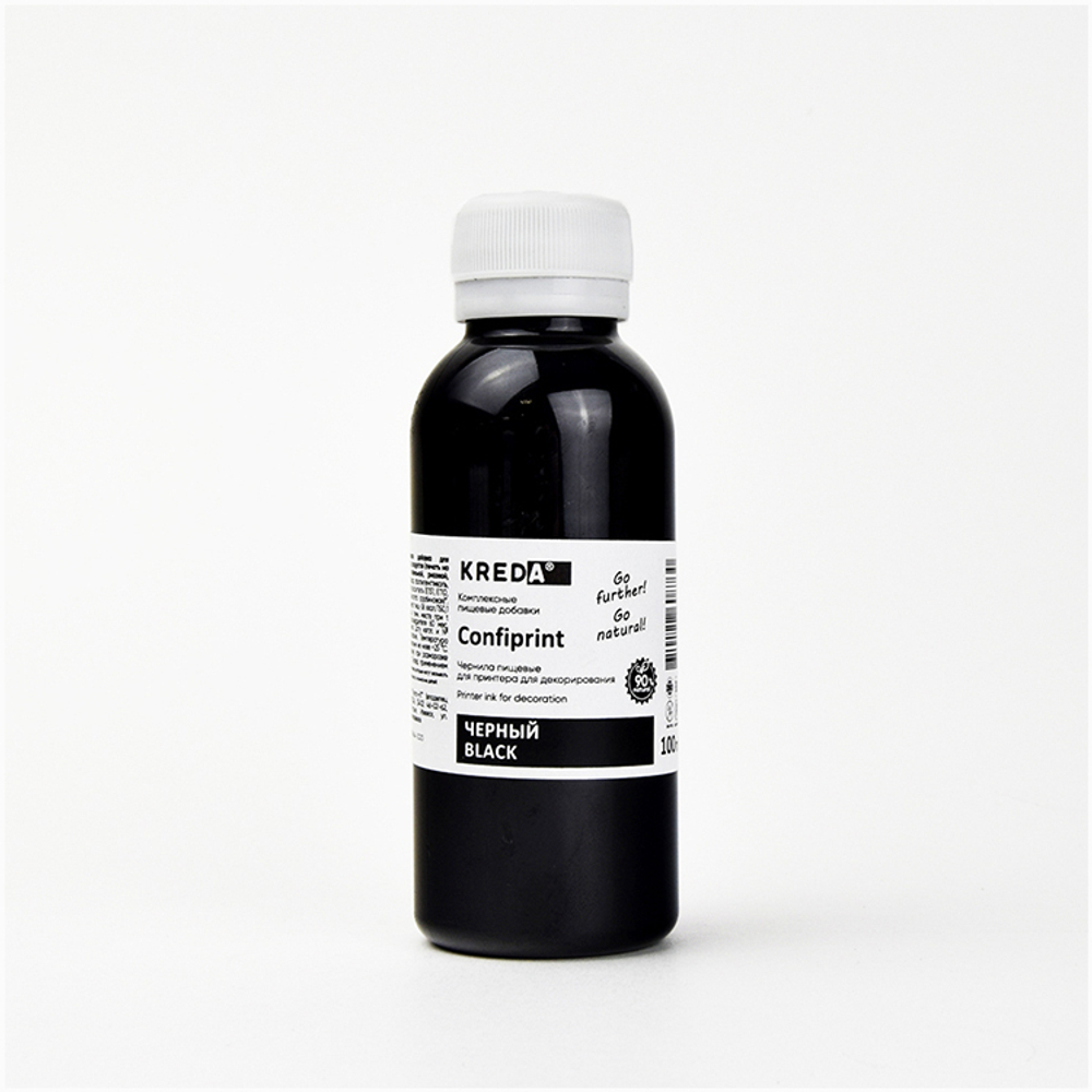 Пищевые чернила KREDA Confiprint ЧЕРНЫЕ 1шт. 100гр.