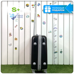 Маленький чемодан King of King, Черный, S+