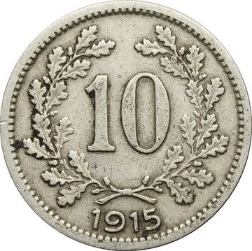 10 геллеров 1915 Австрия