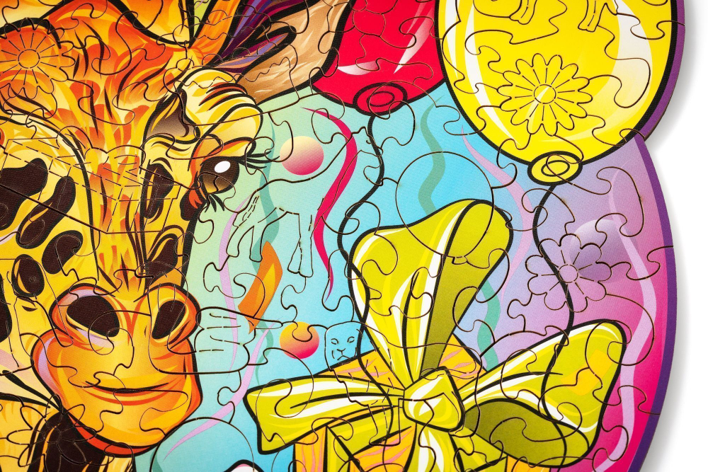 Деревянный пазл Wood Trick Грациозный Жираф (24x23 см)