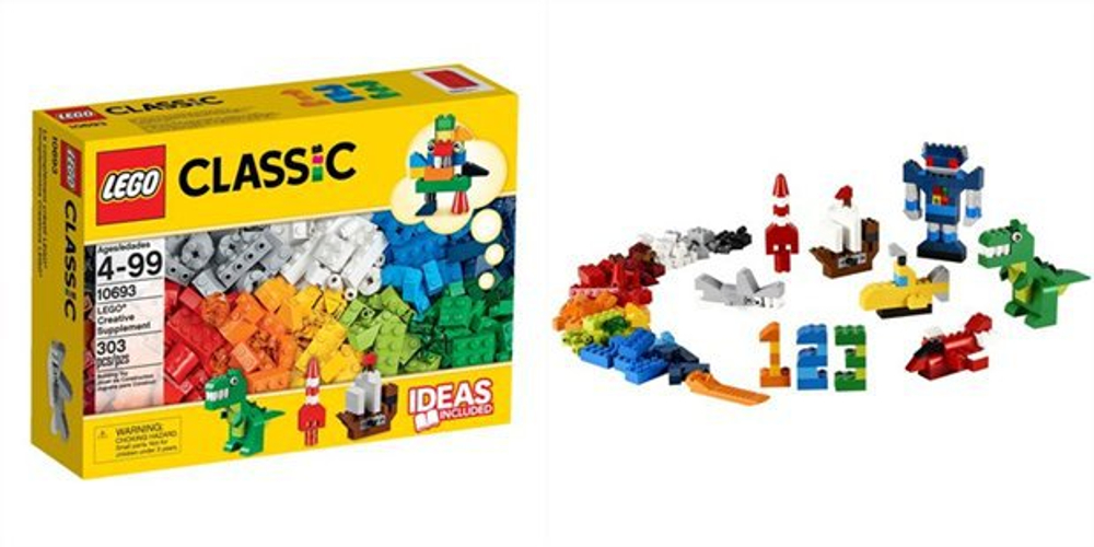 LEGO Classic: Дополнение к набору для творчества – яркие цвета 10693 — Creative Supplement — Классика