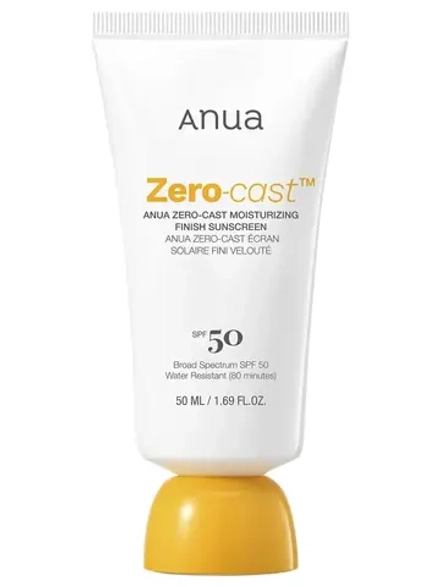 Anua Увлажняющий солнцезащитный крем SPF50 Zero-Cast Moisturizing Finish Sunscreen 50 мл