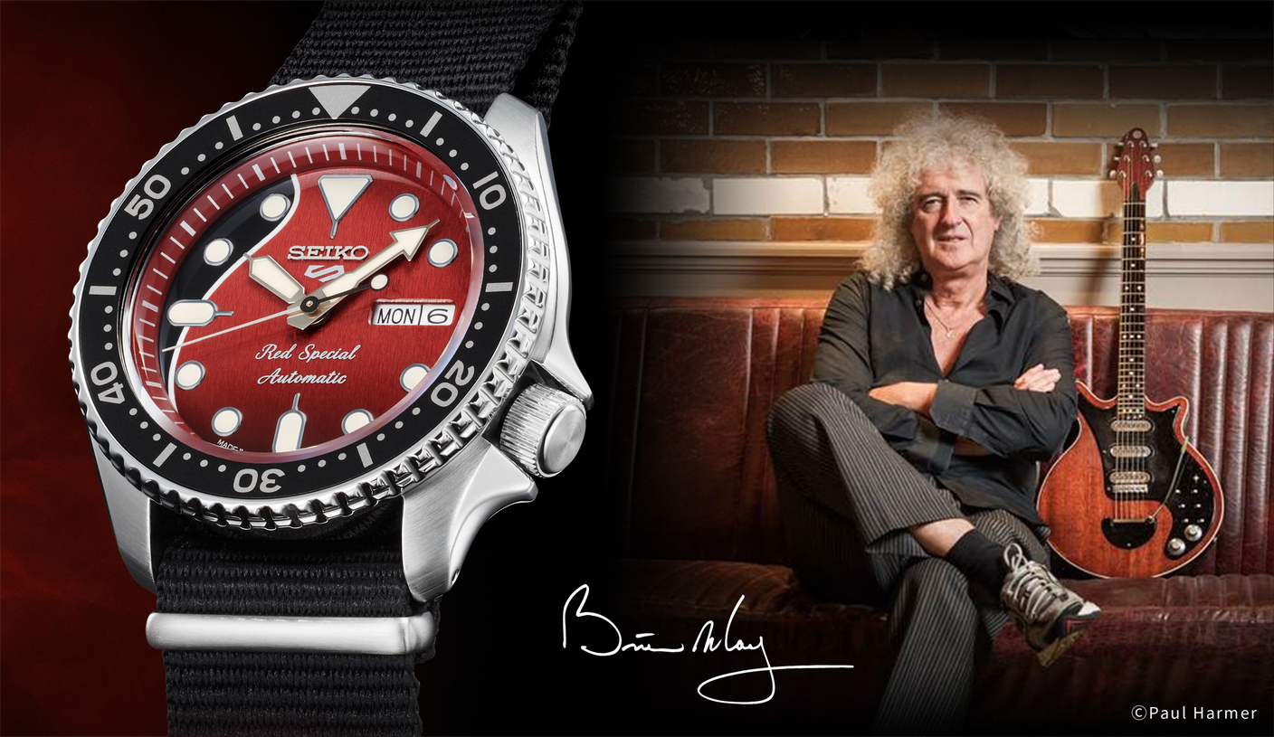 Seiko 5 Sports отдает дань уважения легендарной гитаре Брайана Мэя «Red Special»