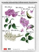 Трансфер для декупажа переводной рисунок для поверхностей 175