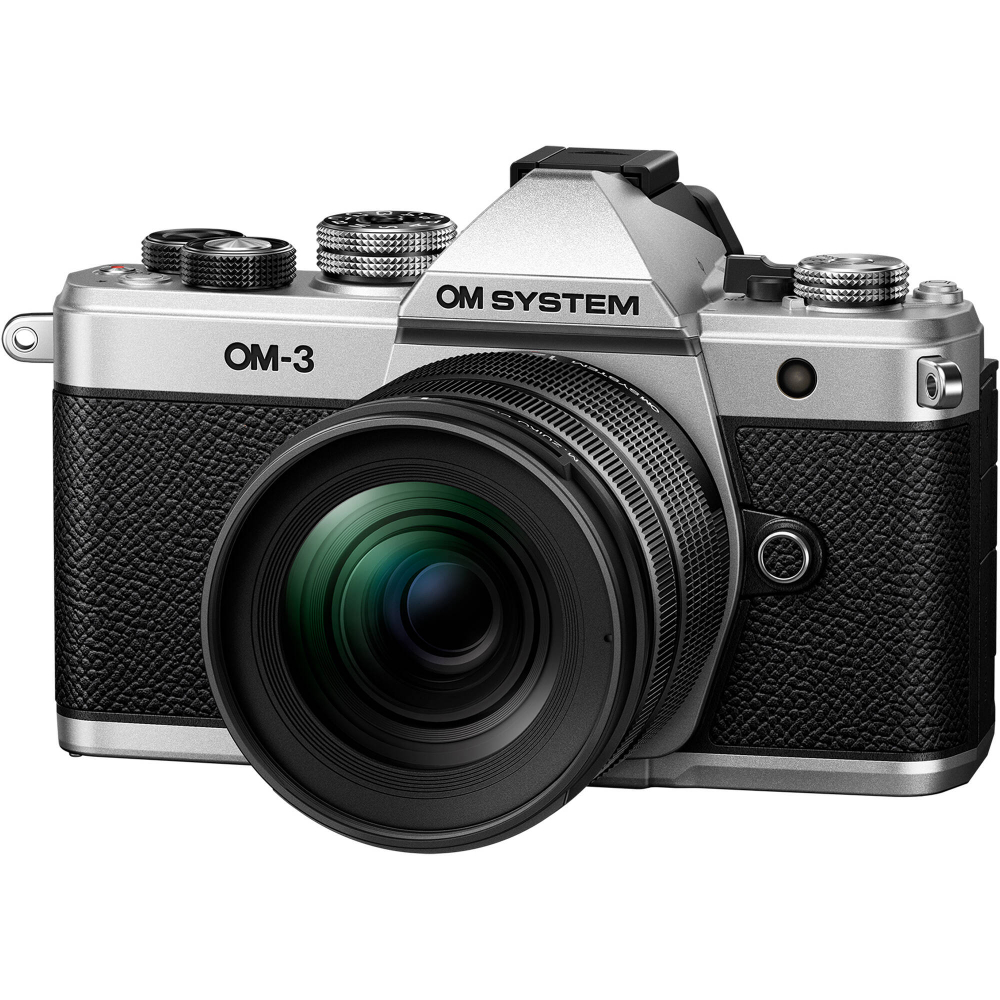 Фотоаппарат OM System OM-3 kit 12‐45mm F4 Pro серебристая