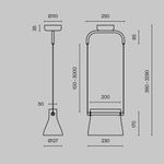 Подвесной светильник Maytoni MOD170PL-L8BS3K