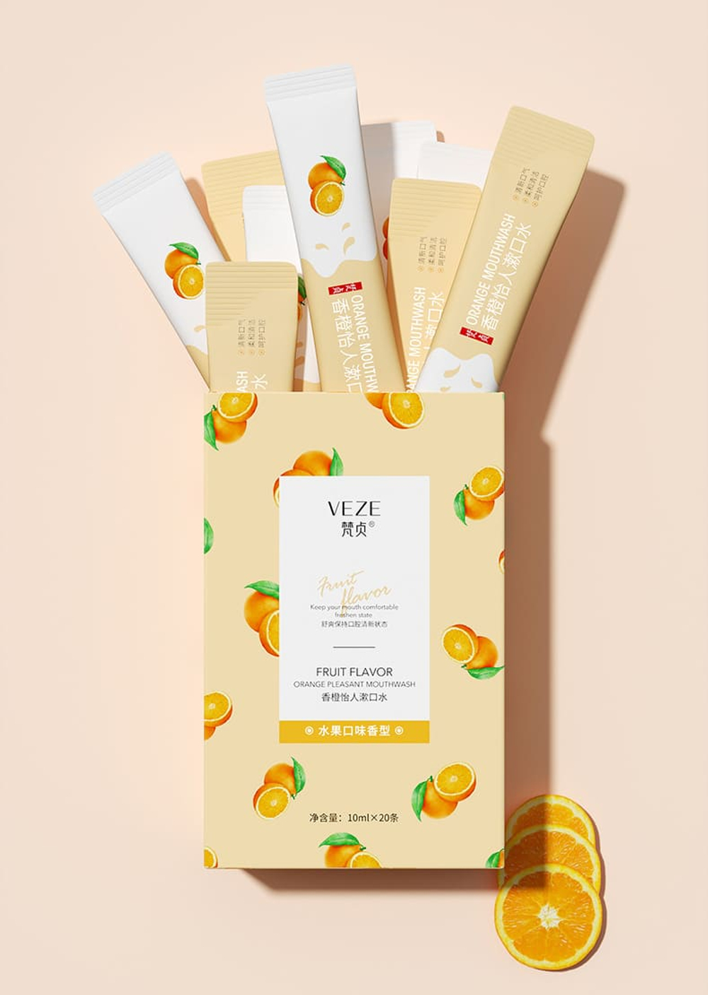 Ополаскиватель для полости рта с апельсином, 10мл