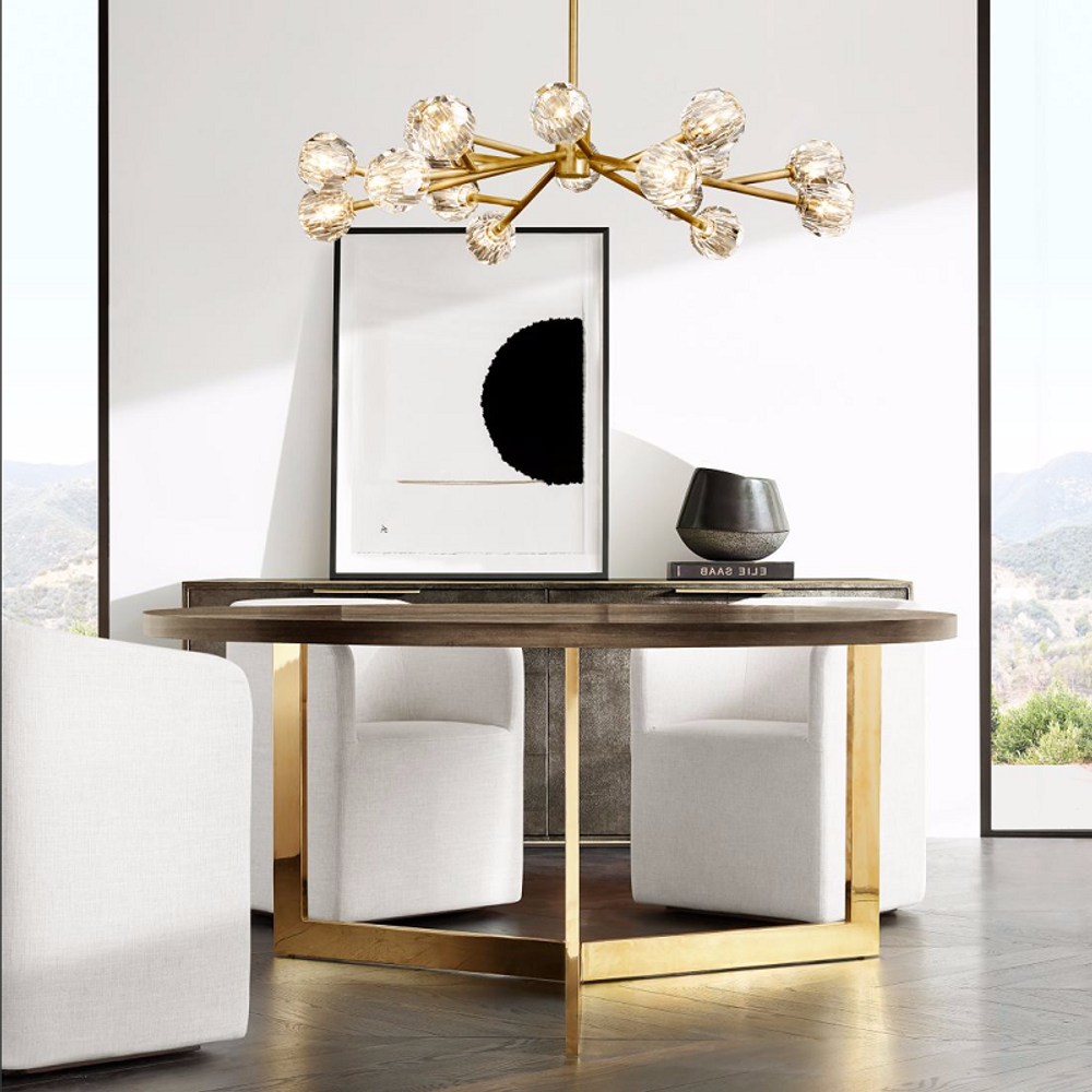 Люстра На Штанге Boule De Cristal Round Chandelier 18 By Imperiumloft