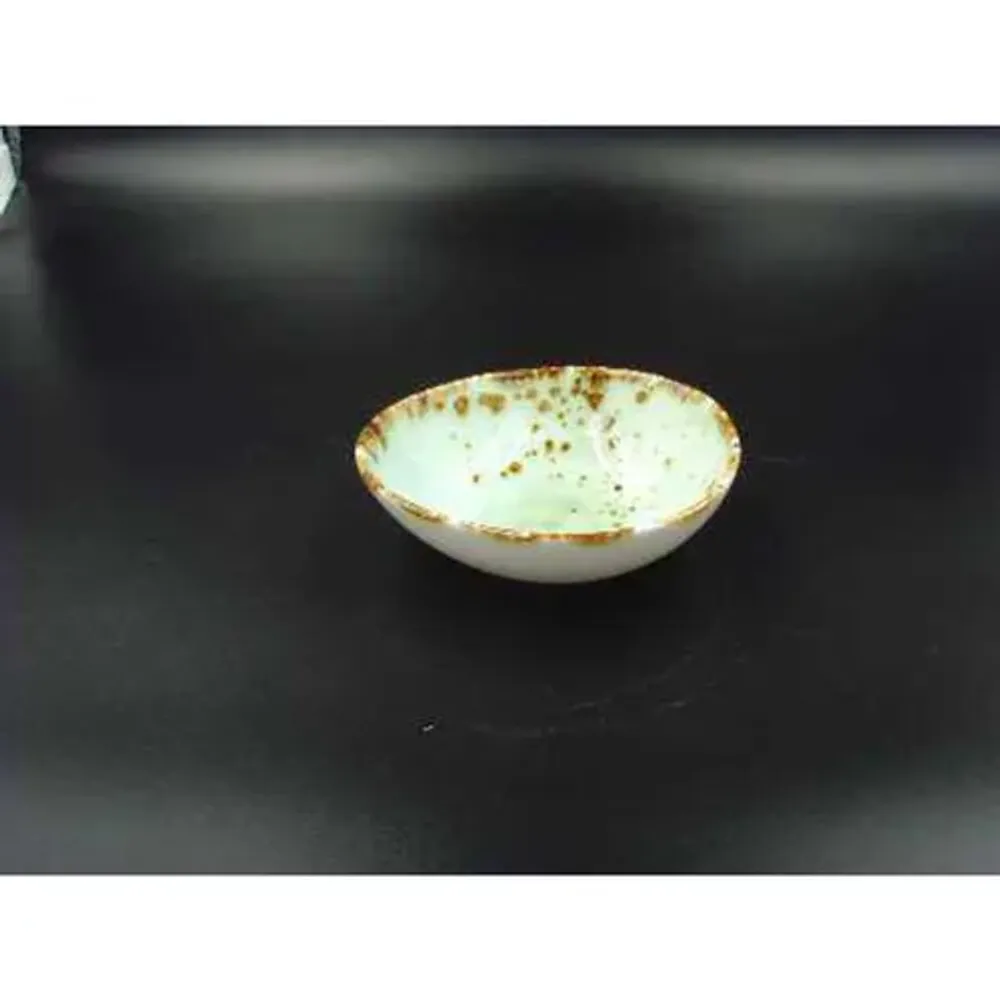 Соусник 110 мл 10,8*9,4*3,5 см овальный фарфор Organica Green P.L. Proff Cuisine [6]