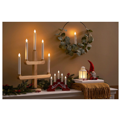 IKEA STRÅLA  (ИКЕА СТРÅЛА)  -  Фонарь светодиодный, на батарейках, белый, 13 см