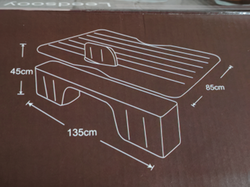 Надувной автомобильный матрас с 2 подушками, защитой от автоподлокотника, с насосом и сумкой для хранения