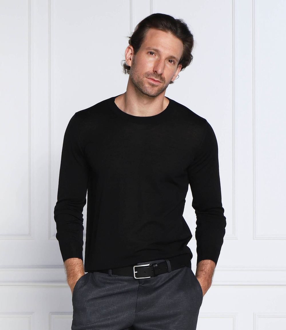 Хлопковый свитер custer Oscar Jacobson - черный(64398023)