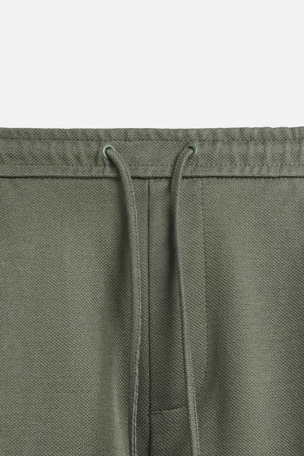 ZARA КОМФОРТНЫЕ ШОРТЫ-БЕРМУДЫ, ЗЕЛЕНЫЙ