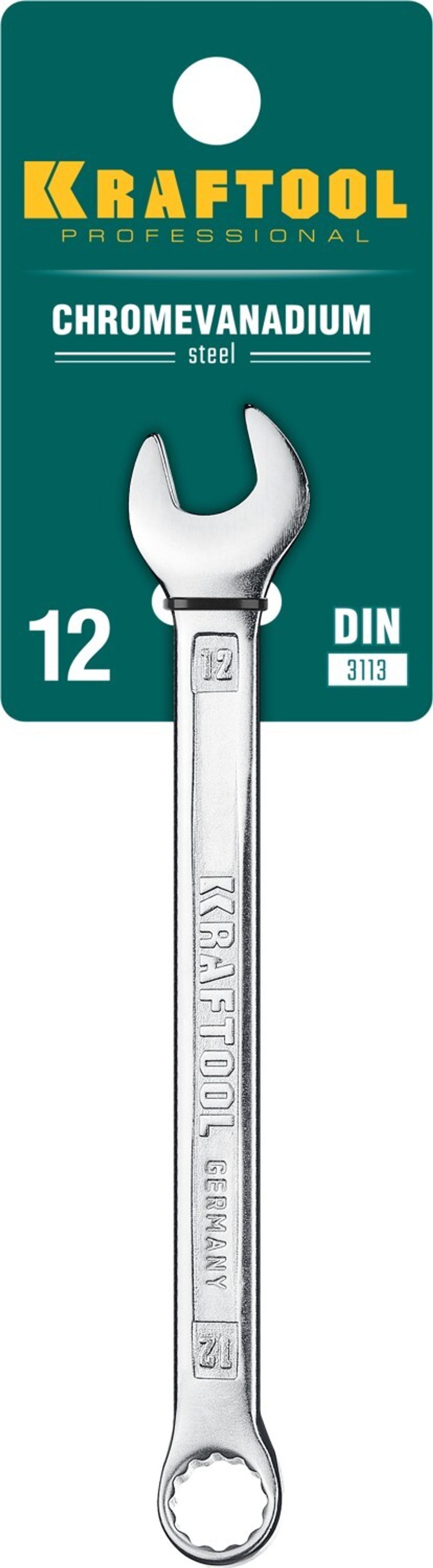 KRAFTOOL 12 мм, комбинированный гаечный ключ (27079-12)