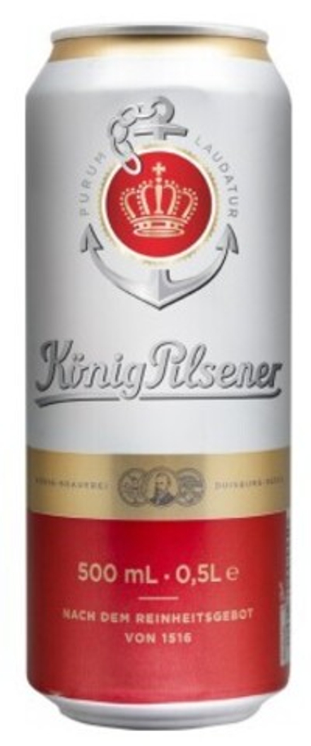Пиво Кёниг Пилснер / Konig Pilsener 0.5 - банка