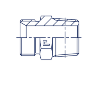 Штуцер FC BSP 3/4 - BSPT 1/2