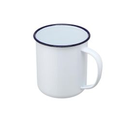 Кружка 510 мл d 10,5 см h9 см Blue Rim эмалированая сталь SUNNEX [1]