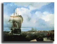 Репродукция "Айвазовский - Большой рейд в Кронштадте"