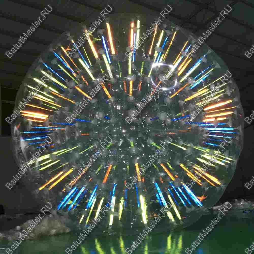 Светящийся зорб "Neo" ТПУ, диаметр 2.4 м