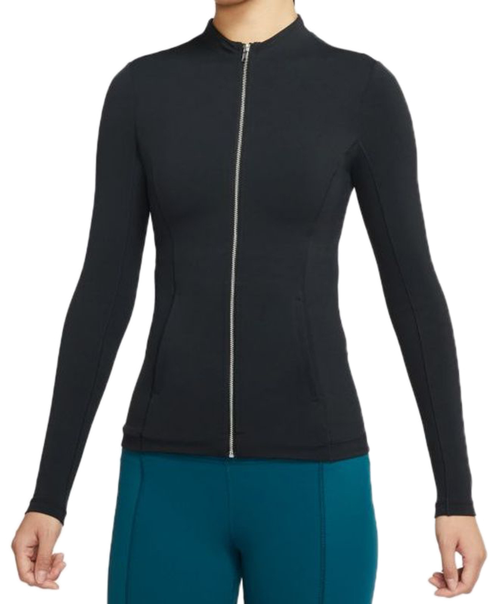 Женская Кофта теннисная Nike Women's Full Zip Jacket W - черный