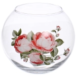 Ваза стеклянная 10,2см «Розочка» D43417/01
