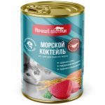 Морской коктейль в соусе Ночной охотник консервы для кошек 415 гр