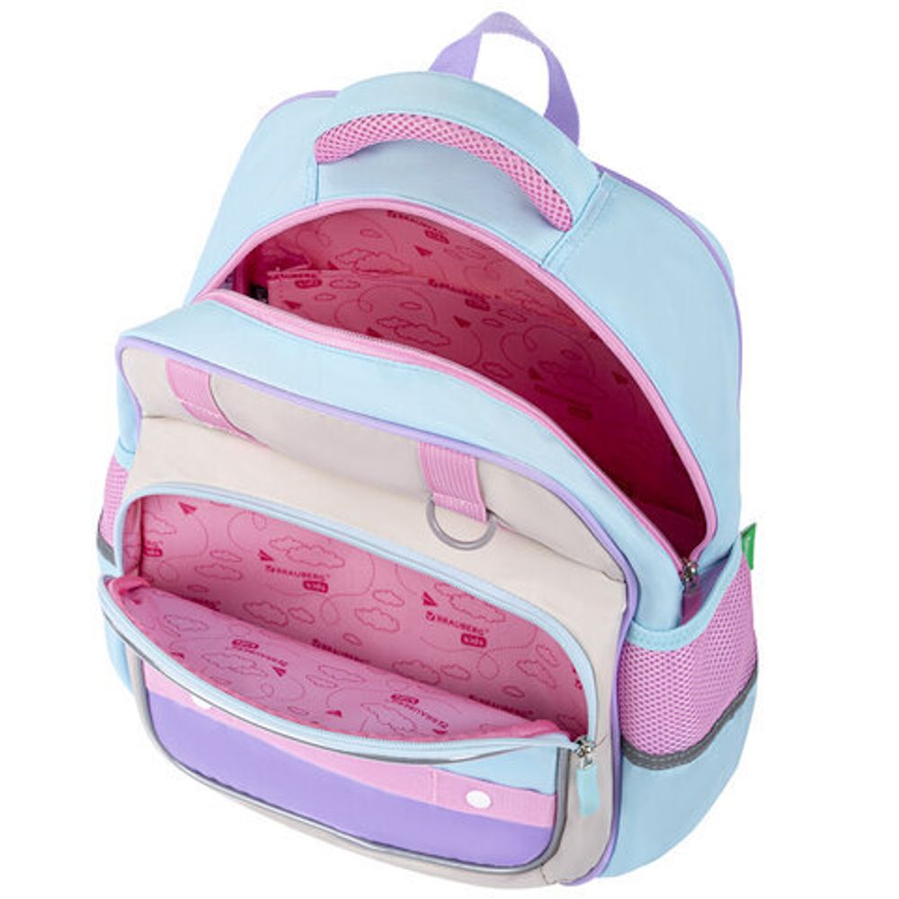 Рюкзак BRAUBERG KIDS MODE с кошельком в комплекте, 1 отделение, "Little sweetie", 39х28x15 см, 273125