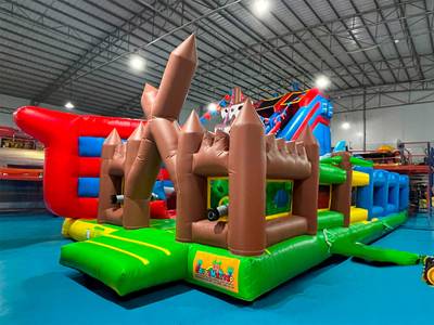 Коммерческий надувной батут «Говорящая акула», 12*7*7,5 м