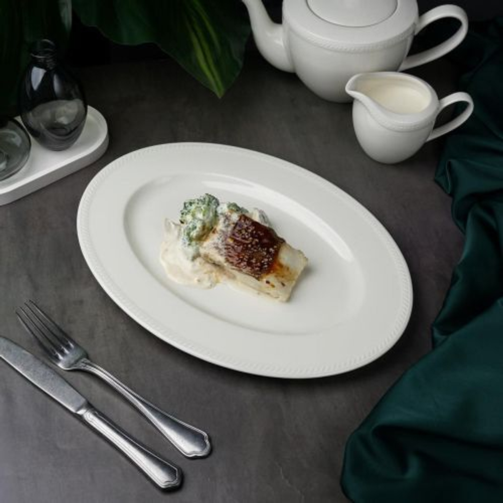 Блюдо овальное 34 см,фарфор "NOBLE" серия "APPEAL"