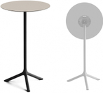 Стол ламинированный барный складной Scab Design Tripe Folding, черный, тортора